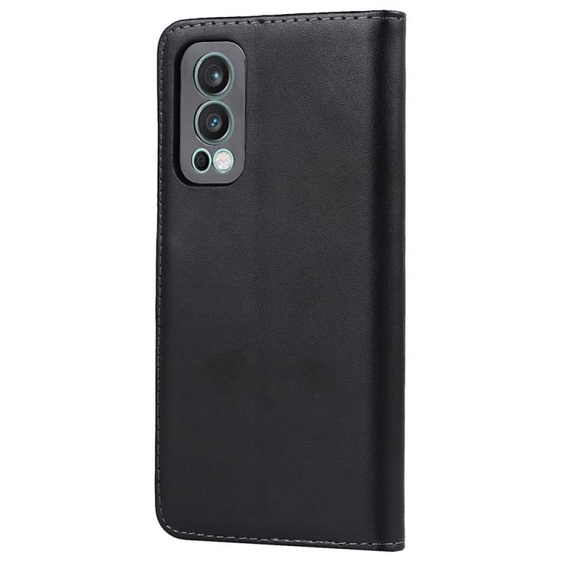 Capa De Couro Para OnePlus Nord 2 5G Couro Legitimo