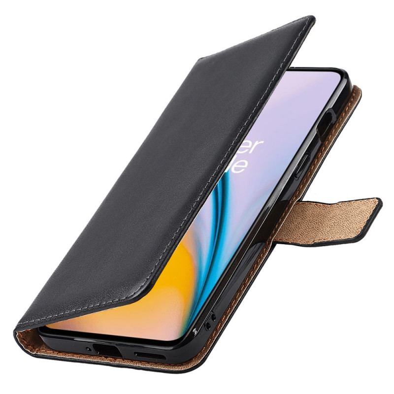 Capa De Couro Para OnePlus Nord 2 5G Couro Legitimo
