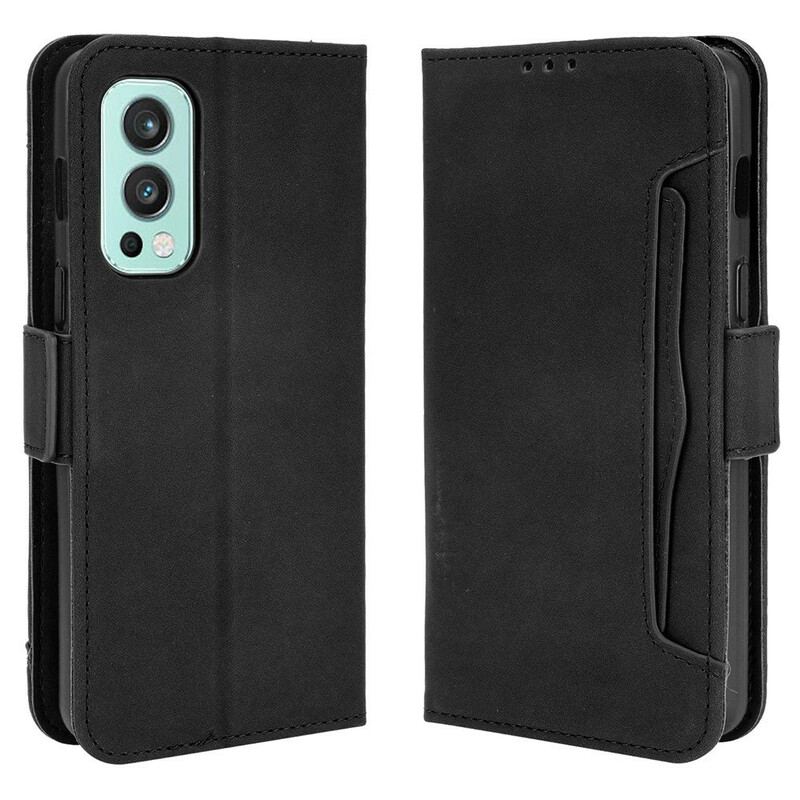 Capa De Couro Para OnePlus Nord 2 5G Multi-card Premier Class