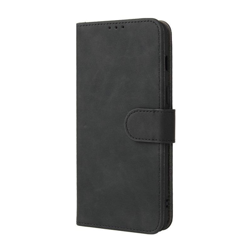 Capa De Couro Para OnePlus Nord 2 5G Toque De Pele