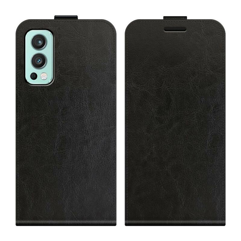 Capa Flip Para OnePlus Nord 2 5G De Couro Dobrável Retrô