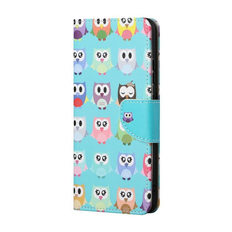 Capa Flip Para OnePlus Nord 2 5G Várias Corujas