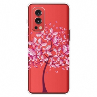 Capa Para OnePlus Nord 2 5G Árvore Borboleta Transparente