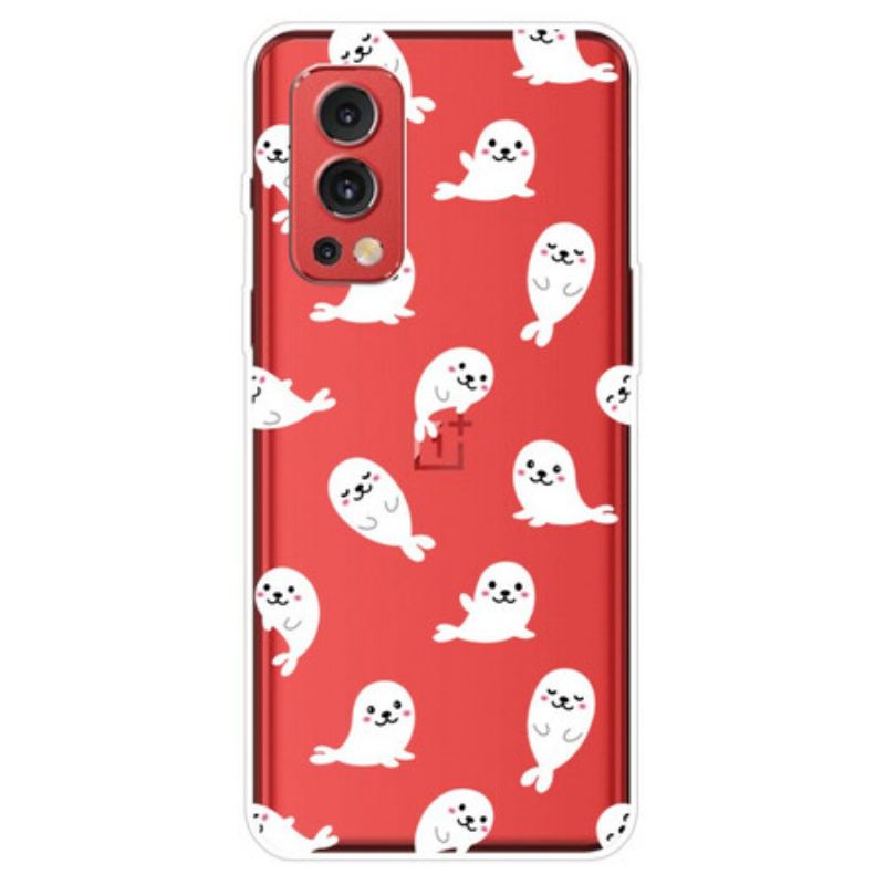Capa Para OnePlus Nord 2 5G Diversão Perfeita Com Leões-marinhos