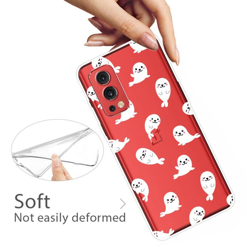 Capa Para OnePlus Nord 2 5G Diversão Perfeita Com Leões-marinhos
