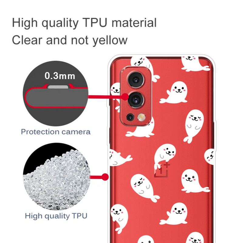 Capa Para OnePlus Nord 2 5G Diversão Perfeita Com Leões-marinhos