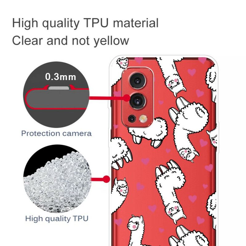 Capa Para OnePlus Nord 2 5G Top Lhamas