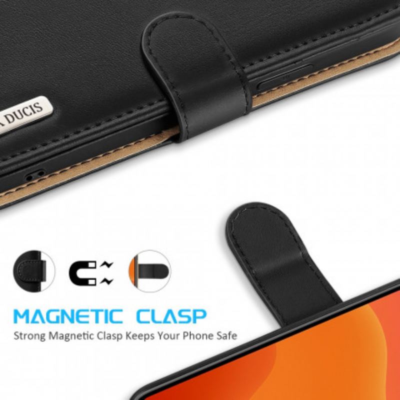 Capa De Couro Para iPhone 11 Pro Hivo Série Dux Ducis