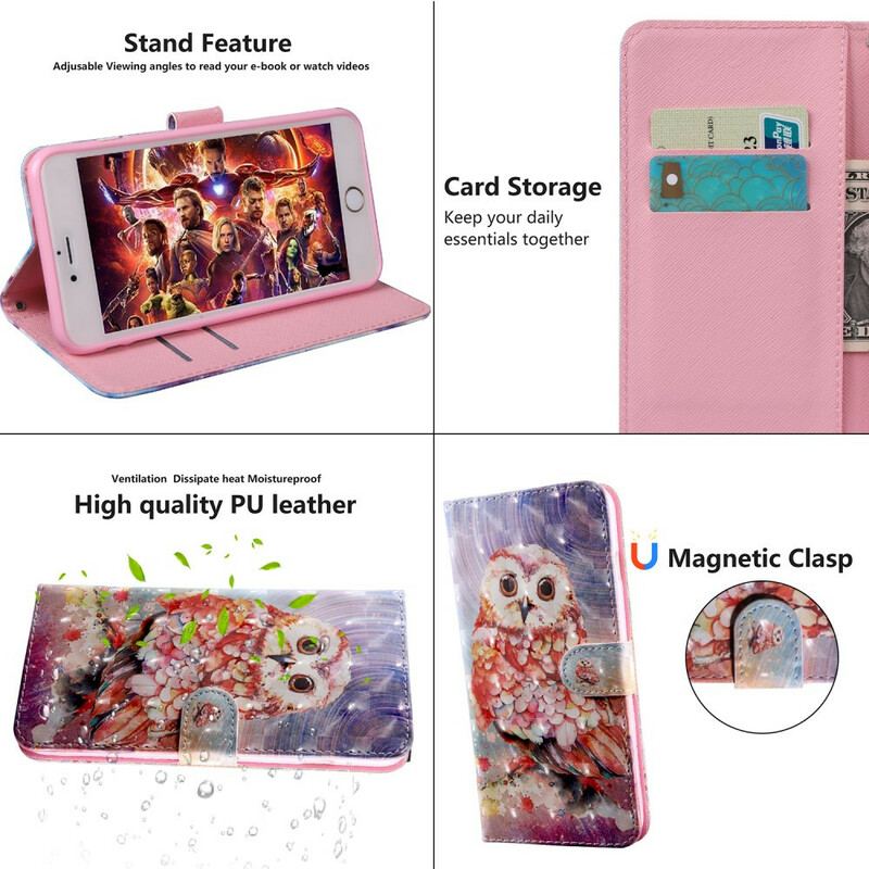 Capa Folio Para iPhone 11 Pro Germain. A Coruja
