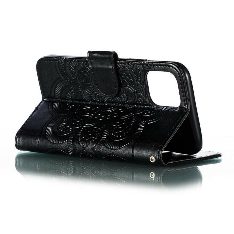 Capa Folio Para iPhone 11 Pro Mandala Completa