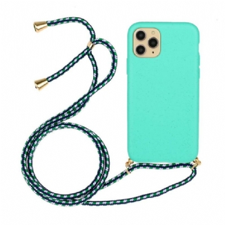 Capa Para iPhone 11 Pro Cordão De Silicone E Colorido