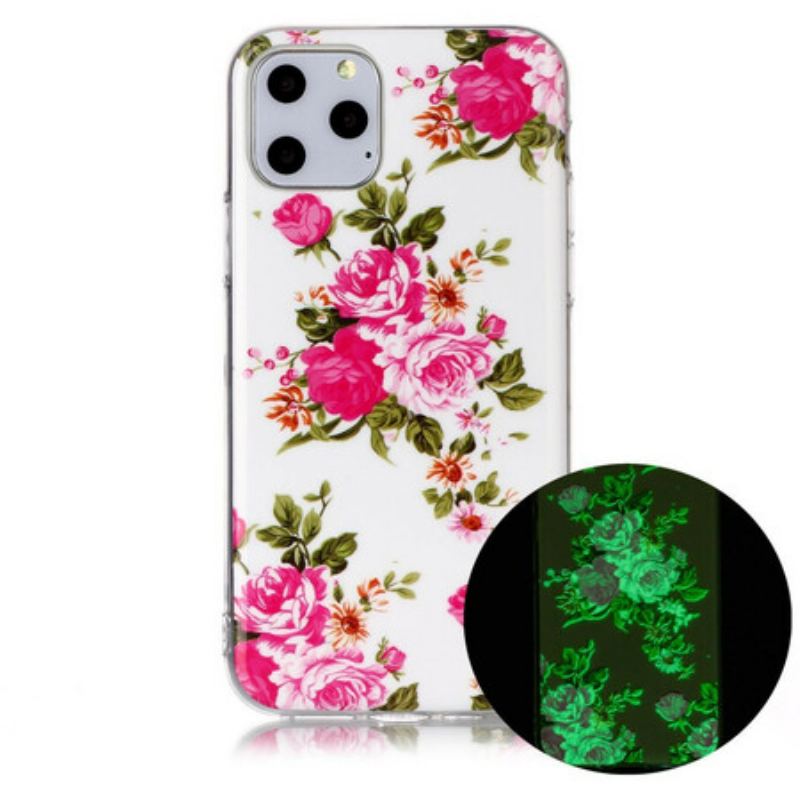 Capa Para iPhone 11 Pro Flores Da Liberdade Fluorescentes