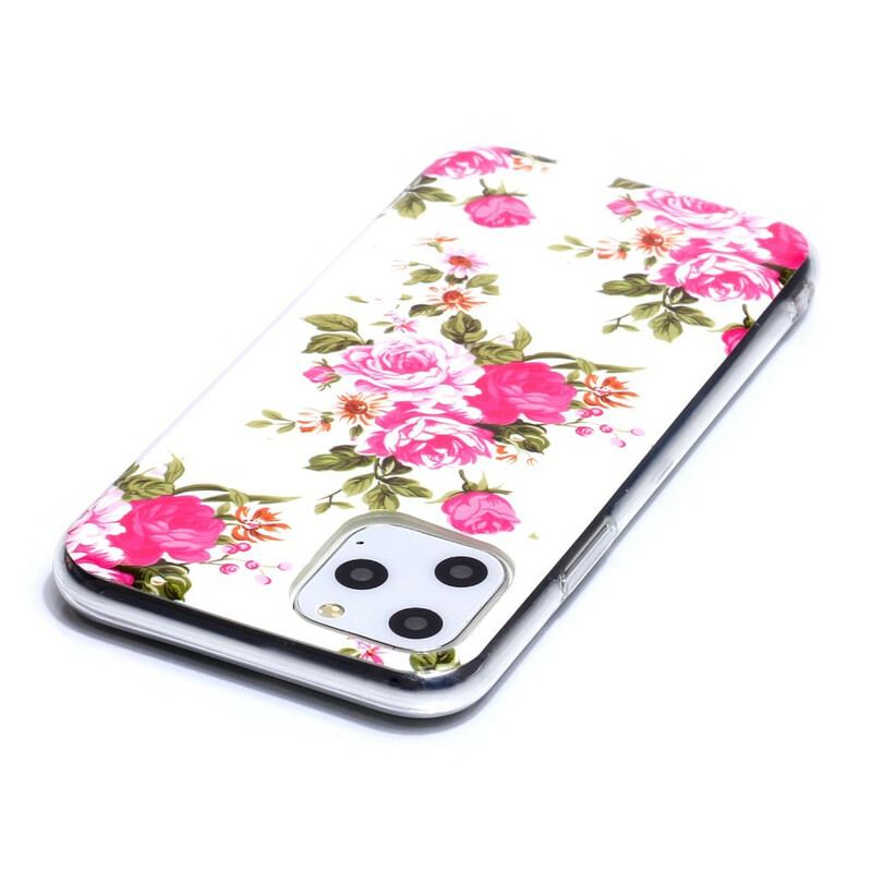 Capa Para iPhone 11 Pro Flores Da Liberdade Fluorescentes