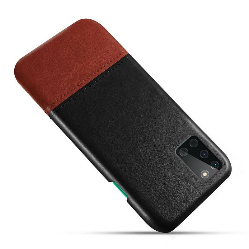 Capa De Celular Para OnePlus 8T Efeito De Couro De Dois Tons Ksq