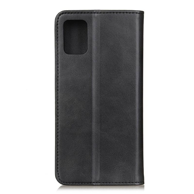 Capa De Celular Para OnePlus 8T Flip Couro Rachado Sóbrio