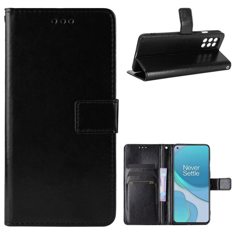 Capa De Couro Para OnePlus 8T Couro Falso Chamativo