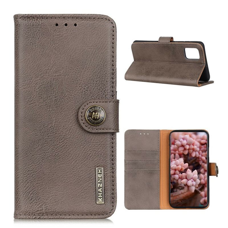 Capa Flip Para OnePlus 8T Imitação De Couro Khazneh