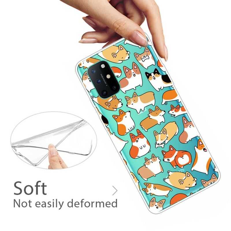 Capa Para OnePlus 8T Cães Múltiplos Sem Costura