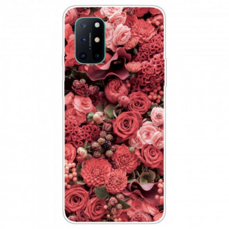 Capa Para OnePlus 8T Flores Intensas