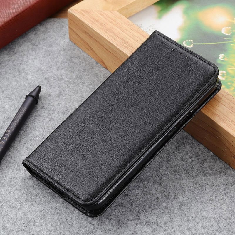 Capa De Celular Para Google Pixel 7 Pro Flip Couro Rachado De Lichia