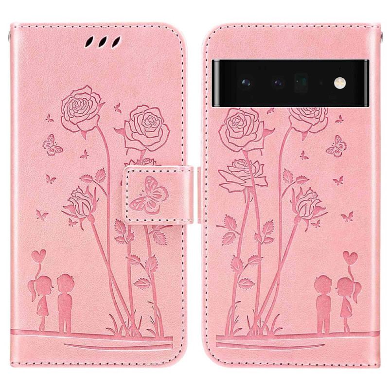 Capa De Couro Para Google Pixel 7 Pro Para Seus Amores