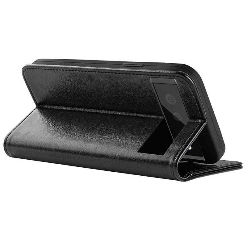 Capa Em Pele Para Google Pixel 7 Pro Couro Falso Vintage