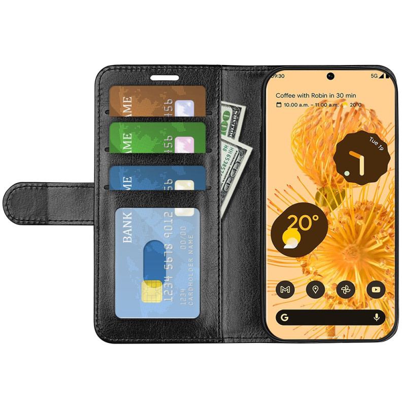 Capa Em Pele Para Google Pixel 7 Pro Couro Falso Vintage