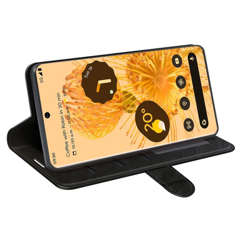 Capa Em Pele Para Google Pixel 7 Pro Couro Falso Vintage