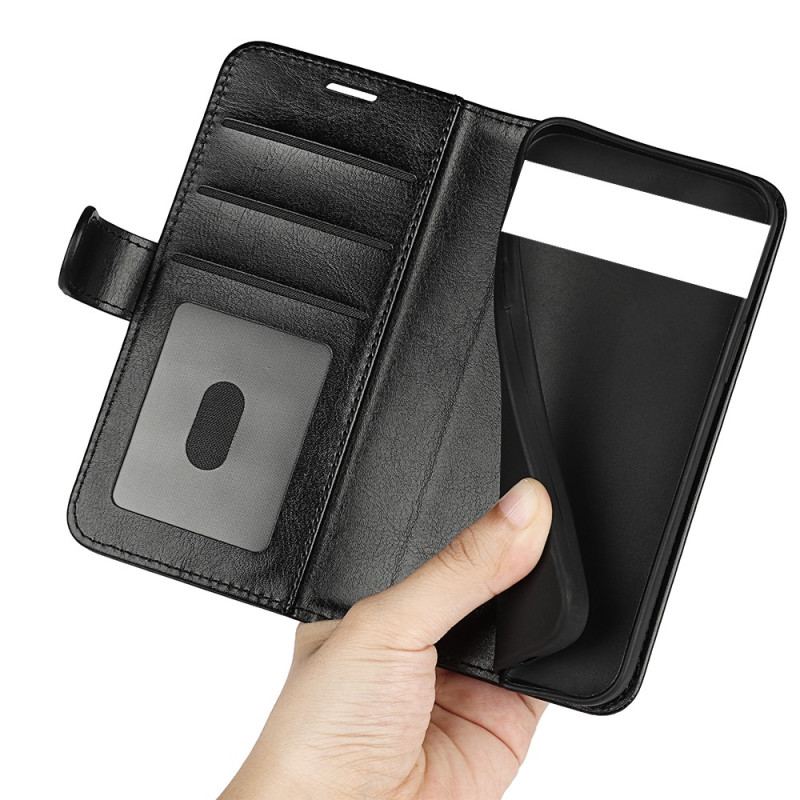Capa Em Pele Para Google Pixel 7 Pro Couro Falso Vintage