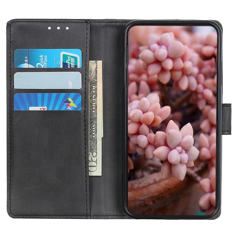Capa Flip Para Google Pixel 7 Pro Couro Sintético Fosco