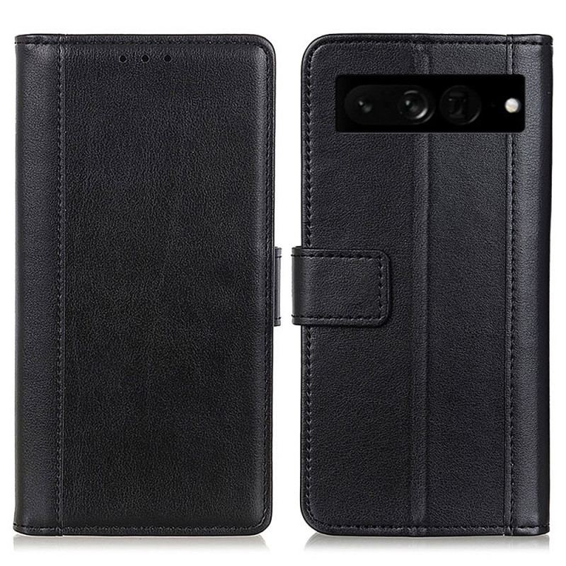 Capa Flip Para Google Pixel 7 Pro Estilo De Couro