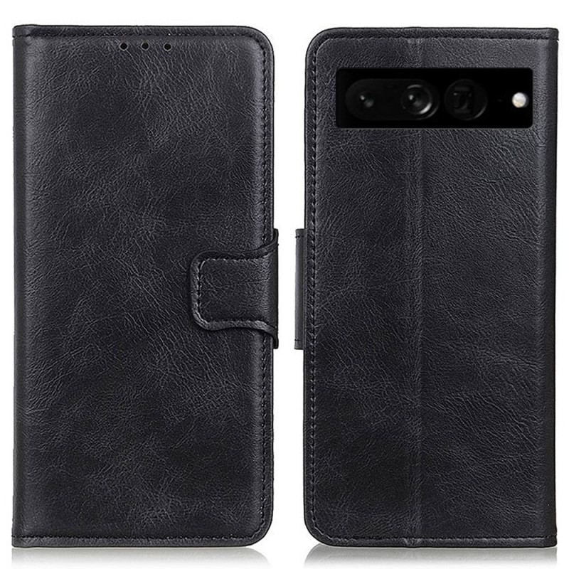 Capa Flip Para Google Pixel 7 Pro Fecho De Couro Estilo Reversível