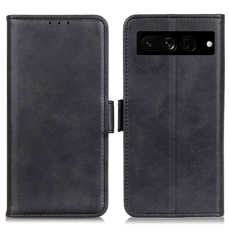 Capa Flip Para Google Pixel 7 Pro Fecho Duplo