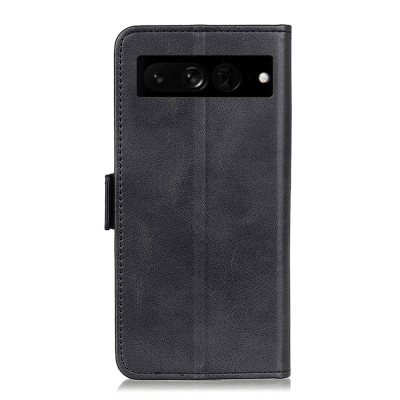 Capa Flip Para Google Pixel 7 Pro Fecho Duplo