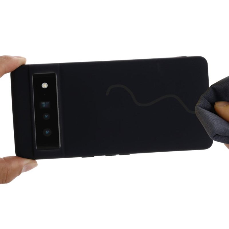 Capa Para Google Pixel 7 Pro De Cordão Tiras De Silicone Líquido