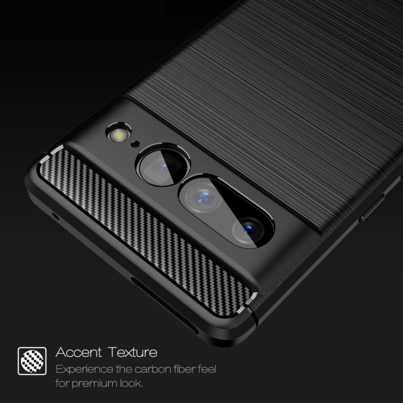 Capa Para Google Pixel 7 Pro Fibra De Carbono Escovada