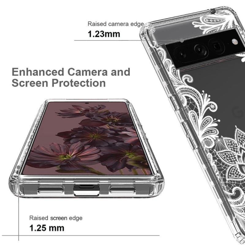 Capa Para Google Pixel 7 Pro Renda Sem Costura