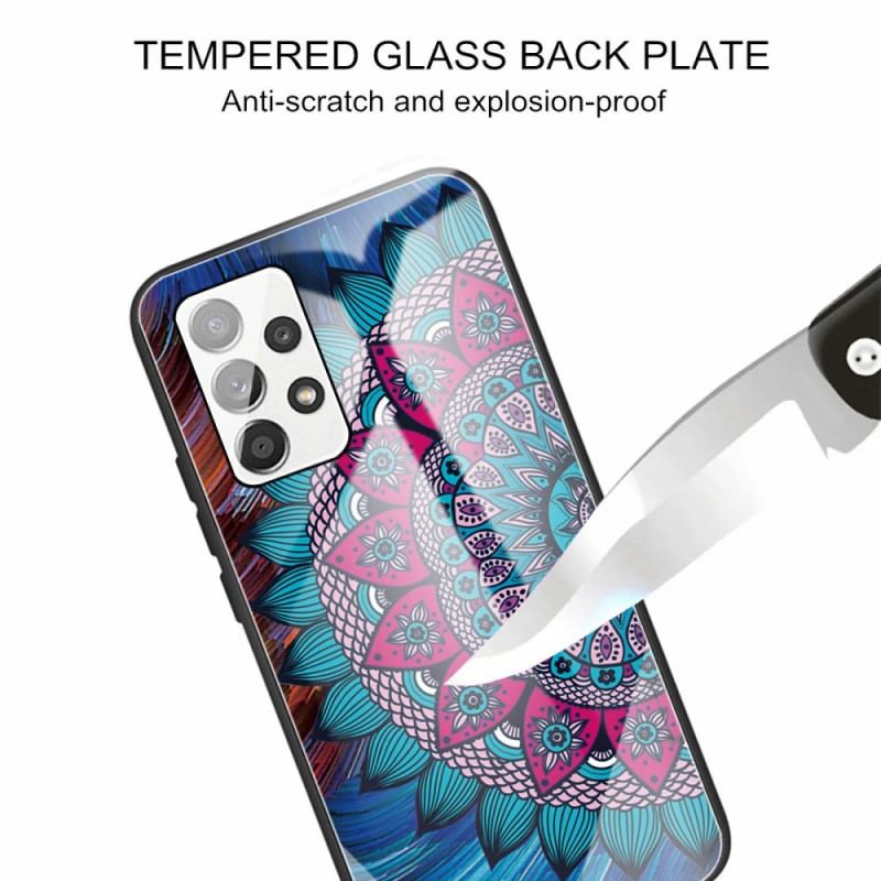 Capa De Celular Para Samsung Galaxy A13 Mandala Vidro Temperado