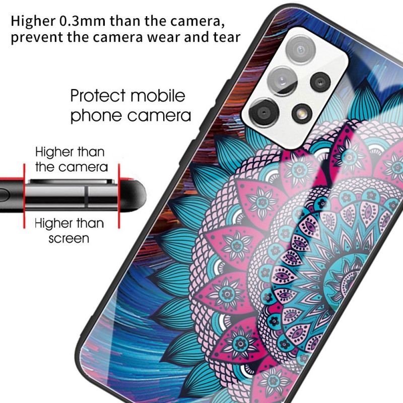 Capa De Celular Para Samsung Galaxy A13 Mandala Vidro Temperado