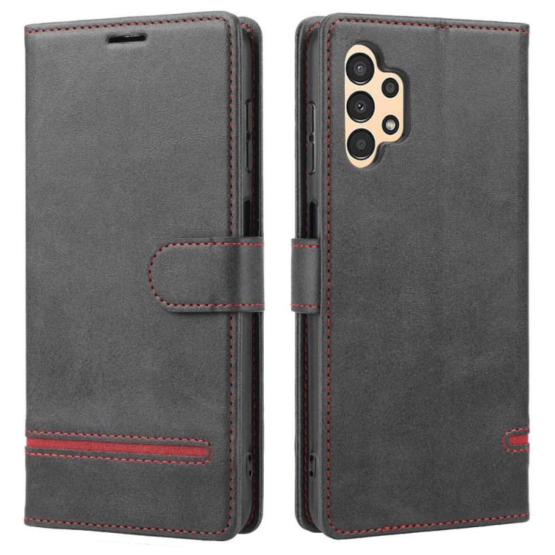 Capa De Couro Para Samsung Galaxy A13 Cor Vintage