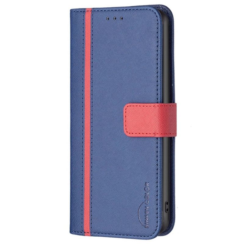 Capa Em Pele Para Samsung Galaxy A13 Cor Binfen De Dois Tons