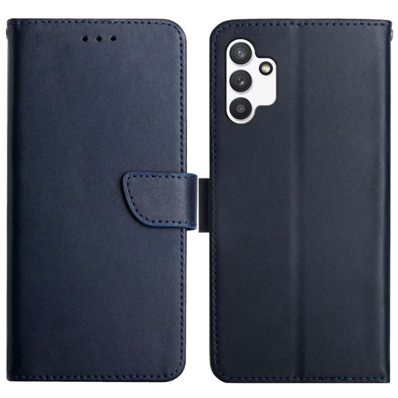 Capa Folio Para Samsung Galaxy A13 Couro Napa Genuíno