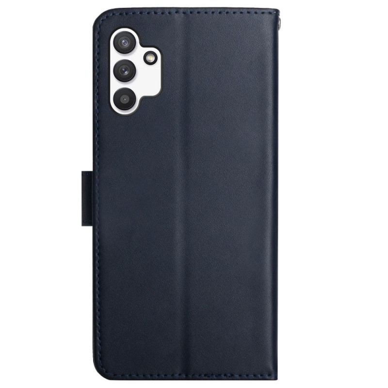 Capa Folio Para Samsung Galaxy A13 Couro Napa Genuíno