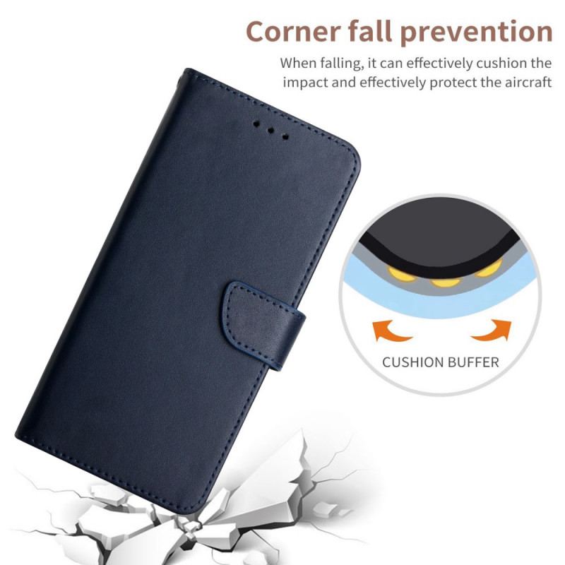 Capa Folio Para Samsung Galaxy A13 Couro Napa Genuíno