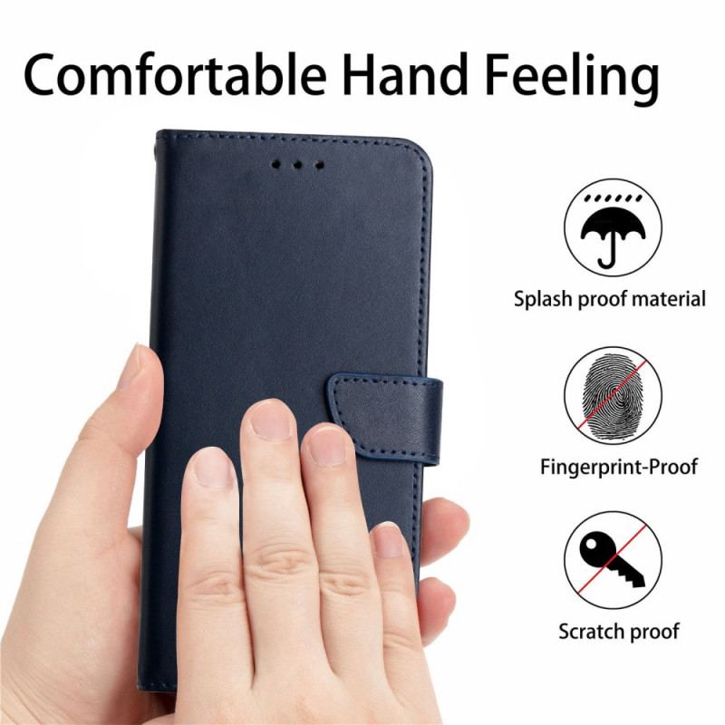 Capa Folio Para Samsung Galaxy A13 Couro Napa Genuíno