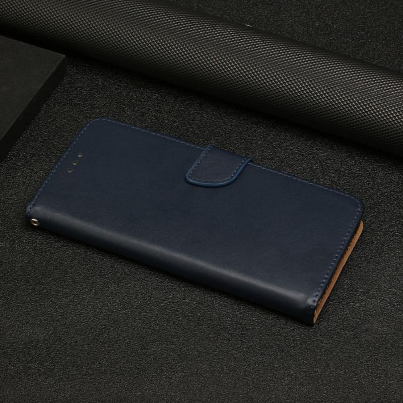 Capa Folio Para Samsung Galaxy A13 Couro Napa Genuíno