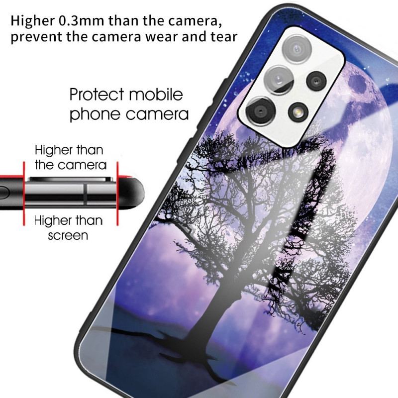 Capa Para Samsung Galaxy A13 Árvore De Vidro Temperado
