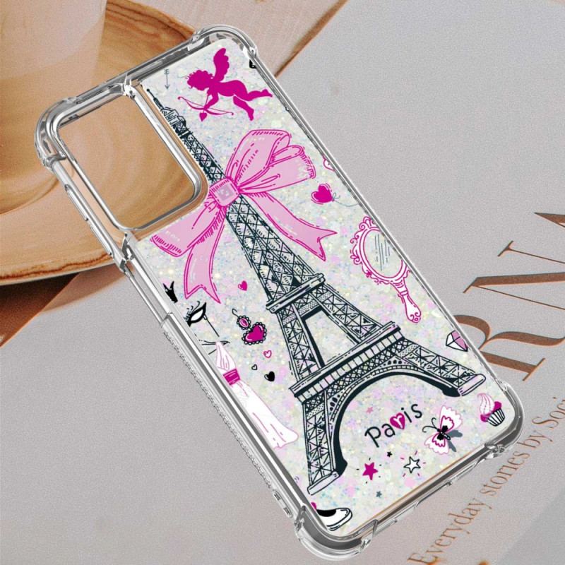 Capa Para Samsung Galaxy A13 As Lantejoulas Da Torre Eiffel