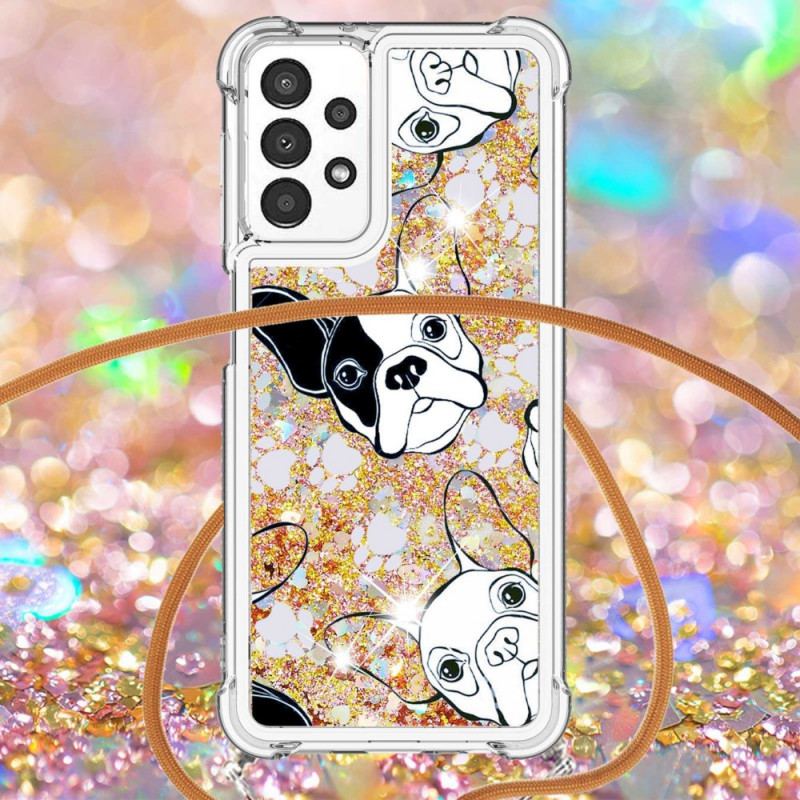 Capa Para Samsung Galaxy A13 De celular Cadelas De Lantejoulas