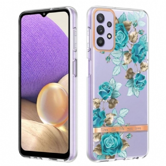 Capa Para Samsung Galaxy A13 Floral Sem Costura